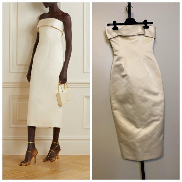 Emilia Wickstead Dresses & Skirts - EMILIA WICKSTEAD Keeley strapless duchesse-satin midi dress
